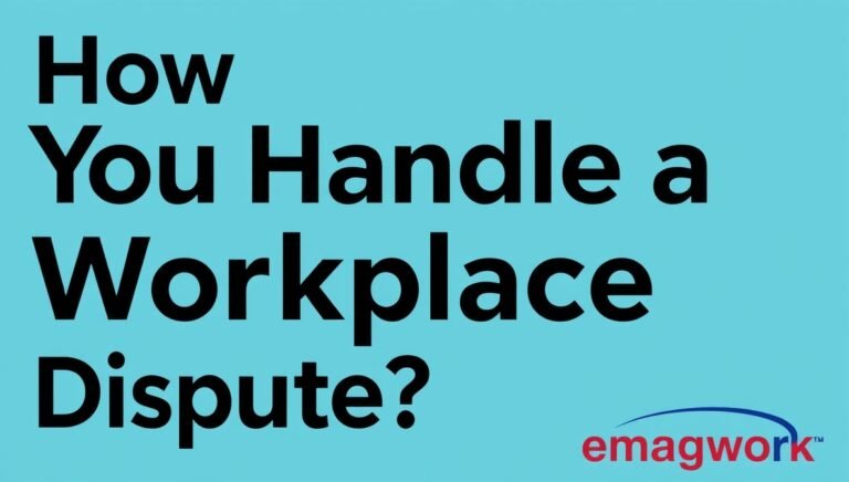 how do you handle a workplace dispute ewmagwork