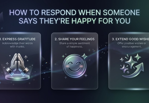 How To Respond When Someone Says Theyre Happy For You