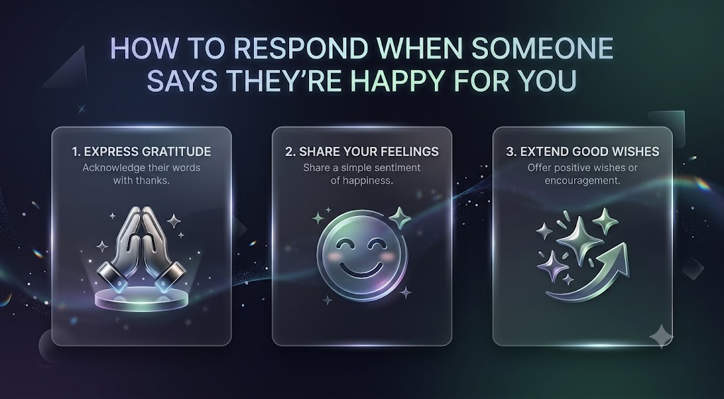 How To Respond When Someone Says Theyre Happy For You